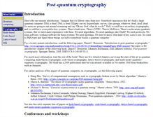 Tablet Screenshot of pqcrypto.org
